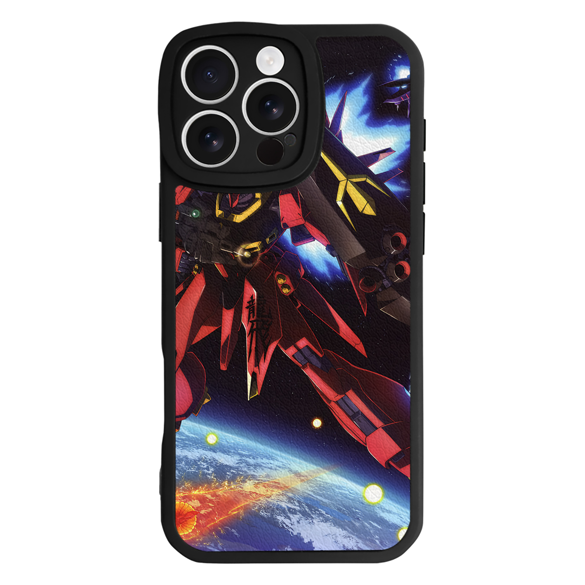 （画像用） 機動戦士ガンダム Mobile Suit Gundam 【iPhone 16シリーズ対応】シリコンスマホケース（レザー調） 材質：シリコン